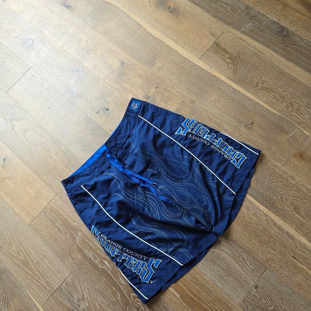 Y2K Orange County Choppers Flames Board Shorts